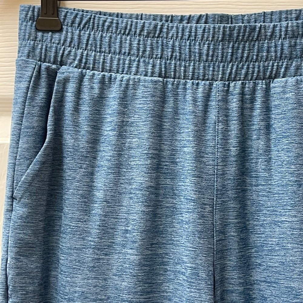 Lands End Women's S (6-8) Blue Straight Heather Lightweight Fleece Pull On Pant